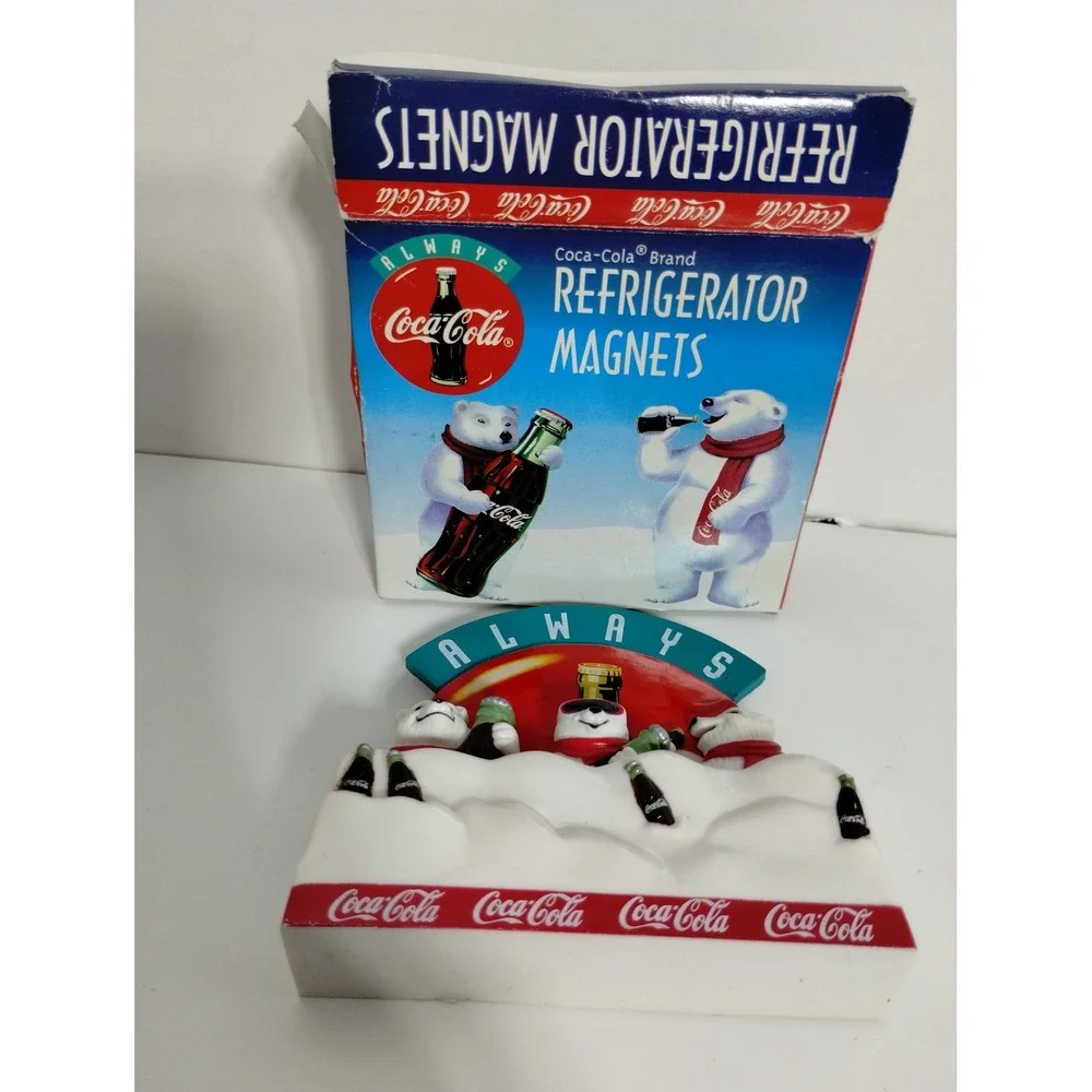 Coca-Cola Polar Bear Magnet‎ Set Always Fridge Magnets Coke Collectible